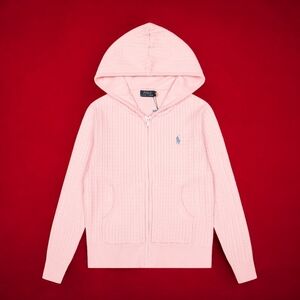 Polo by Ralph Lauren Light Pink Knit Hoodie